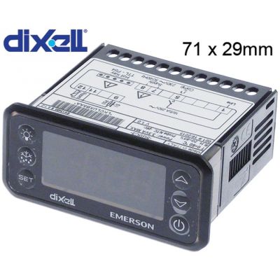 Termostat digital DIXELL XR20CH-5G0C3, alimentare 230 V, montare 71x29 mm, NTC/PTC - 378488