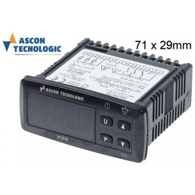 Termostat digital Tecnologic TLY29F, alimentare 12 V, sonde NTC / PTC, 3 relee, domeniu -50 +150 °C - 379210