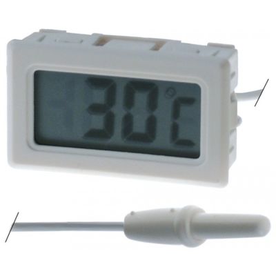 Termometru digital cu sonda -50+70 °C, montare in decupatura 47 x 27 mm - 379258