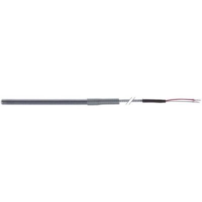Senzor temperatura PT100, bulb ø 6 x 100 mm, temp -200 +600 °C, cablu Vetrorex cu 2 fire 3 metri - 379294