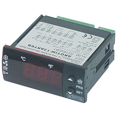 electronic controller AKO type AKOTIM-13ARTEB 71x29mm 230 V voltage AC NTC relay outputs 4