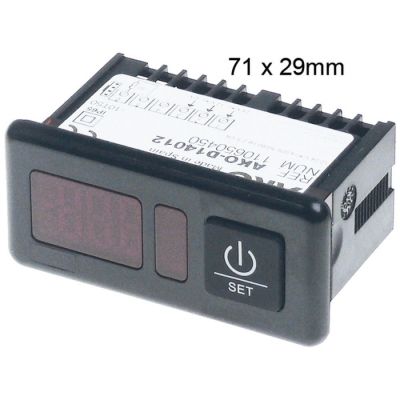 thermometer AKO type AKO-D14012 71x29mm 12/24V voltage AC/DC -50 up to +99/+150°C NTC/PTC
