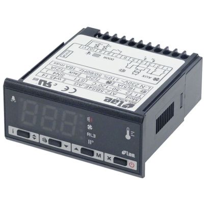 electronic controller LAE type AT2-5BS4E-AG 71x29mm 230V voltage AC NTC/PTC relay outputs 3