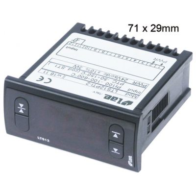 thermometer LAE LTS12PTI-2 71x29mm built-in depth 70 mm 24V voltage AC/DC PTC/Pt100