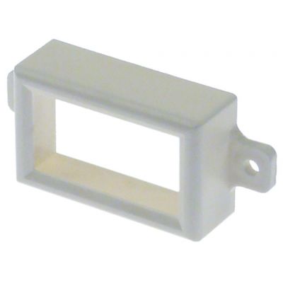 frame for thermometer internal size 47x27mm W 53mm H 33mm D 17mm lug length 11mm hole distance 64,2mm