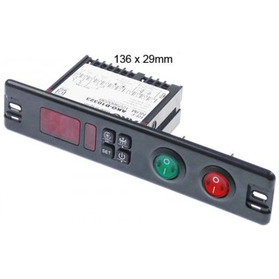 electronic controller AKO type AKO-D10323 136x29mm 230V voltage AC NTC/PTC relay outputs 3 CO-12A(9)