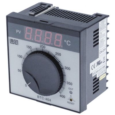 electronic controller BRAINCHILD type BTC404, model 41511000, 0 up to +400°C, 92x92 mm, 90-264V