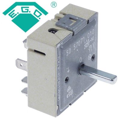 Regulator de energie 13 A, 240 V, ax ø 6x4,6 mm, rotatie dreapta, EGO 50.57071.010 - 380019