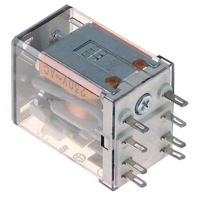 power relays 24V DC 2-poles 2CO 10A connection 2,0 - Code 380047