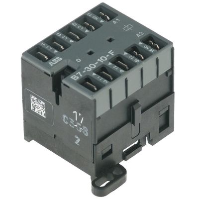 Contactor ABB B7-30-01-F, 230 V, contacte 3NO+1NC, rezistiv 20 A, motor (AC3 / 400 V) 12 A / 5,5 kW - 380096