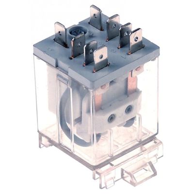 power relays 230V 2CO 16A connection flat plug - Code 380330