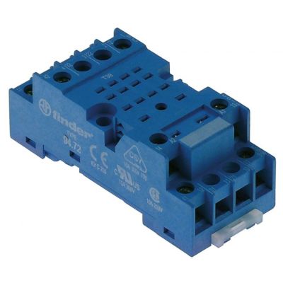 Soclu pentru releu 2-poles L 70,5x30x27 mm, 250 V AC, 10 A - 380378