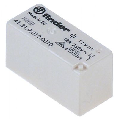 print relay 12V DC 1CO at 250V 12A connection pins - Code 380634