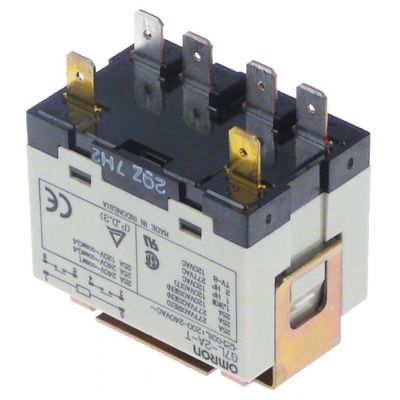 power relays 240V AC 2NO 25A 240V connection male faston 6,3mm