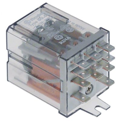 power relays FINDER 400VAC 10A 3CO connection male faston 4,8mm with mounting strap