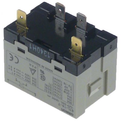power relays 12V DC 1NO 25A 240V connection male faston 6,3mm