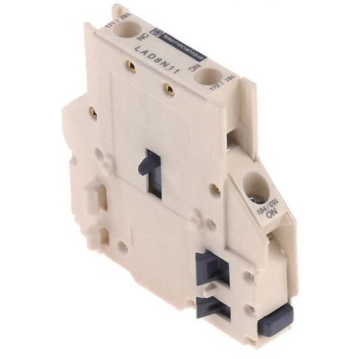 Contacte Auxiliare, contacte 1 ND/1 NI, AC15 10 A, pentru contactoare LC1D, conectare cu surub Cod 380996