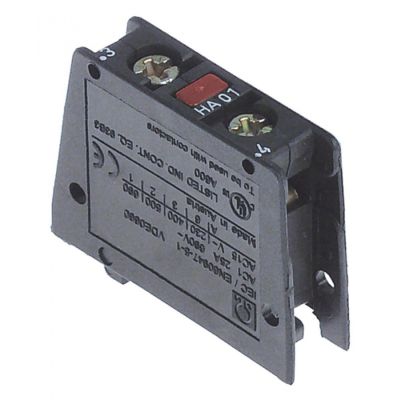 Contacte Auxiliare, contacte 1 NI, AC15 10 A, conectare cu surub, AC1 25 A - Code 381086