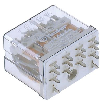 print relay 230 V voltage AC 4CO at 250V 12 A connection solder connection raster size 10 mm