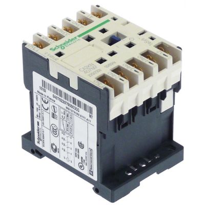 auxiliary contactor 230V AC1 10A type CA2KN407M7 connection male faston 2,8mm/6,3mm contacts 4NO