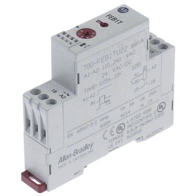 time relay ALLEN-BRADLEY 700-FEB1TU22 time domain 0,05s-10h 24VAC/DC-110-240VAC 5A 1NO