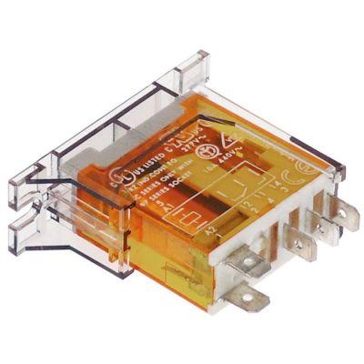 relay 230V AC 1CO 16A connection male faston 4,8mm flange FINDER manuf. no.