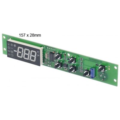 display DIXELL DX60 157x28mm built-in depth 20 mm protection IP00 display 3½ digits