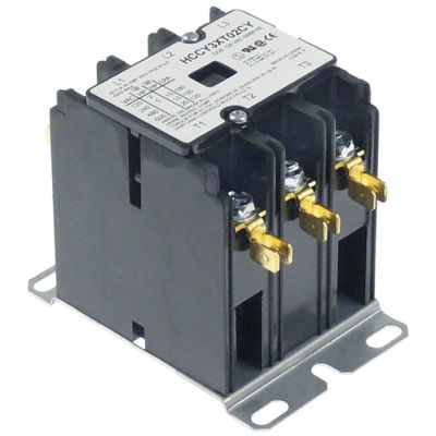 power contactor resistive load 40A 120VAC 30A/10HP (AC3/240V) kW main contacts 3NO