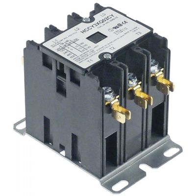 power contactor resistive load 40A 24VAC 30A/10HP (AC3/240V) kW main contacts 3NO