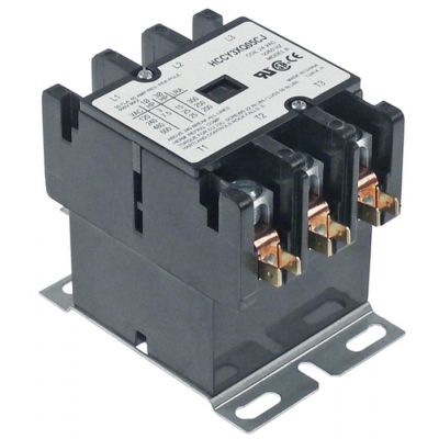 power contactor resistive load 65A 24VAC HP (AC3/240V) kW main contacts 3NO
