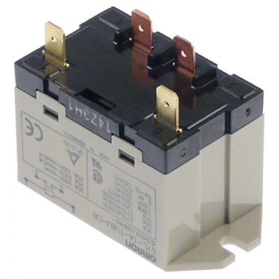 power relays OMRON 24VAC 25A 1NO connection F6,3 bracket mounting at 250V 30A manuf. no.