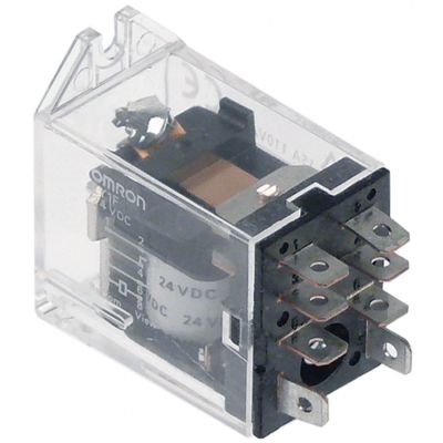 relay OMRON 24VDC 15A 1CO connection F4,8 bracket mounting manuf. no.