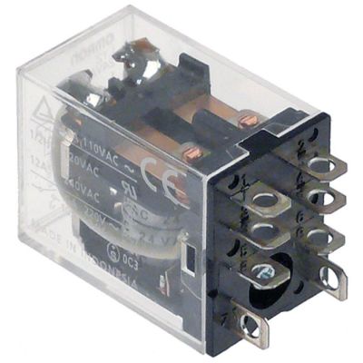relay OMRON 24VAC 10A 2CO connection F4,8 bracket mounting manuf. no.