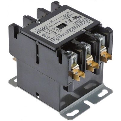 power contactor resistive load 75A 208/240VAC 60A/25HP (AC3/240V) 60A/18,5kW main contacts 3NO