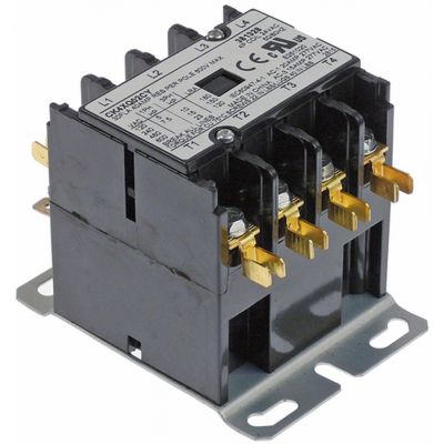 power contactor resistive load 40A 24VAC 30A/10HP (AC3/240V) 30A/7,46kW main contacts 4NO