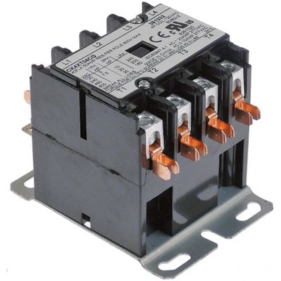 power contactor resistive load 50A 110/120VAC 40A/10HP (AC3/240V) 40A/7,46kW main contacts 4NO