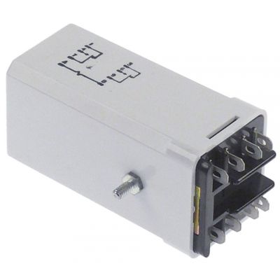 time relay Relay Service Co. Chi, IL X99KUE5 240VAC 2CO connection male faston 4.8mm 38x35x80mm