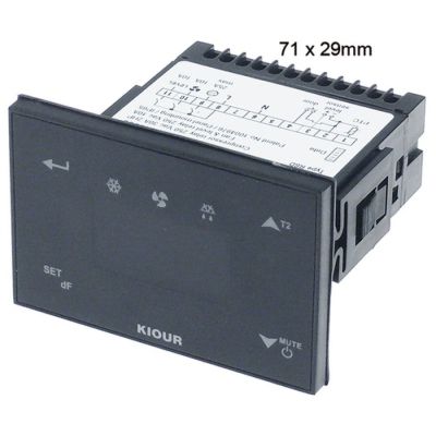 electronic controller KIOUR type RSD-TOUCH 71x29mm 230 V voltage AC PTC relay outputs 3 NO-25A