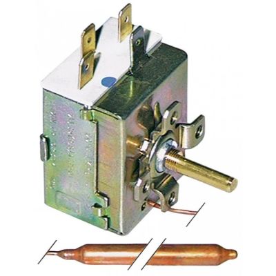 Termostat IMIT TR2 0-86°C, contact in comutatie 1CO, 16 A, senzor ø 6,5x95 mm, capilar 1500 mm - 390006