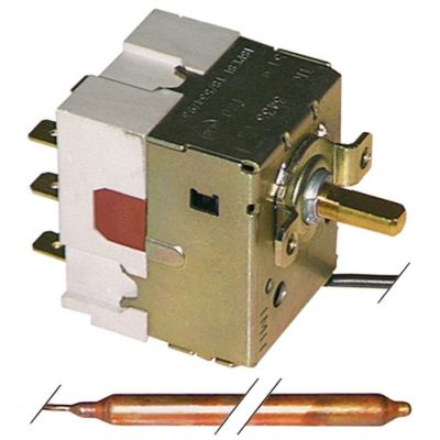 Termostat cu 2 trepte de temperatura 40-78 / 47-85 °C, 2 contacte in comutatie 2CO, 16 A - 390014