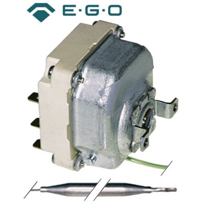 Termostat, temperatura maxima 90 °C, gama temperatura 30-90 °C, 3 contacte, 16 A, senzor ø 6 mm, lungime senzor 215 mm - Cod 390038