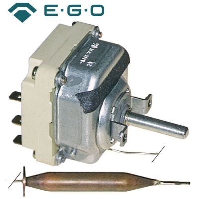 Termostat, temperatura maxima 85 °C, gama temperatura 35-85°C, 3 contacte, 16 A, senzor ø 9,5 mm, lungime senzor 80 mm - Cod 390042