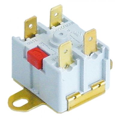 Termostat de siguranta 180°C, protectie termica bimetal, cu 2 contacte 16 A, 250 V, cu rearmare manuala - 390187
