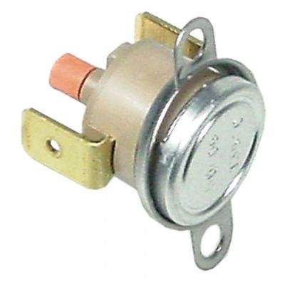 Termostat de siguranta cu bimetal 135°C, contact 16 A, distanta gauri 23,5 mm - 390197