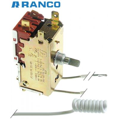 Termostat RANCO K52L4512, cu 2 sonde, -6,4 +3,2 °C, spirala ø 11 x 30 mm, lungime capilar 2100 mm - 390214