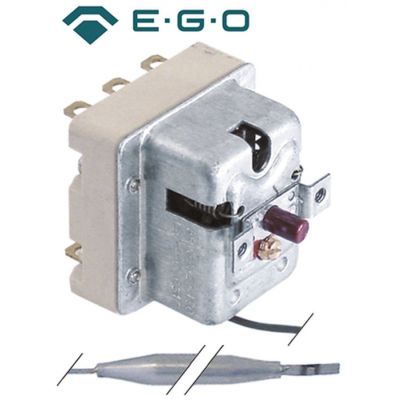 Termostat de siguranta 120 °C, 3 contacte 20 A, senzor ø 6 x 94 mm, lungime tub capilar 540 mm - 390244