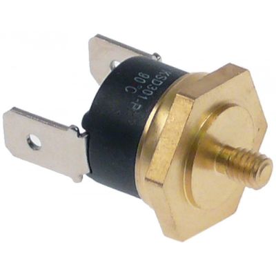Termostat de contact cu bimetal 90 °C, contact 16 A, filet M4 - 390320