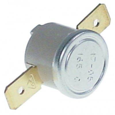Termostat de contact, cu bimetal, 132 °C, 1 contact, 16 A, conector plat 6,3 mm - 390362