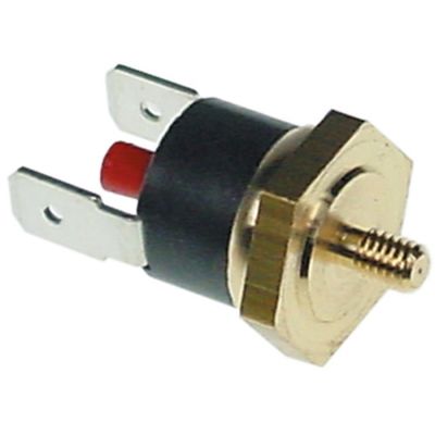 Termostat de siguranta 165 °C, cu bimetal, contact 16 A, filet M4 - 390372