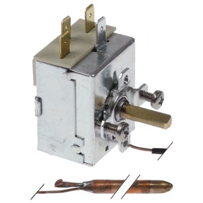 Termostat 0-90 °C, contact 16 A, bulb ø 6,5 x 110 mm, lungime capilar 1000 mm - 390457